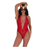 Kırmızı Dantelli Fantezi Bodysuit (856K)