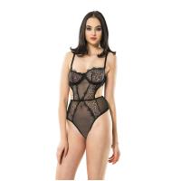 Siyah Dantelli Bodysuit (623S)